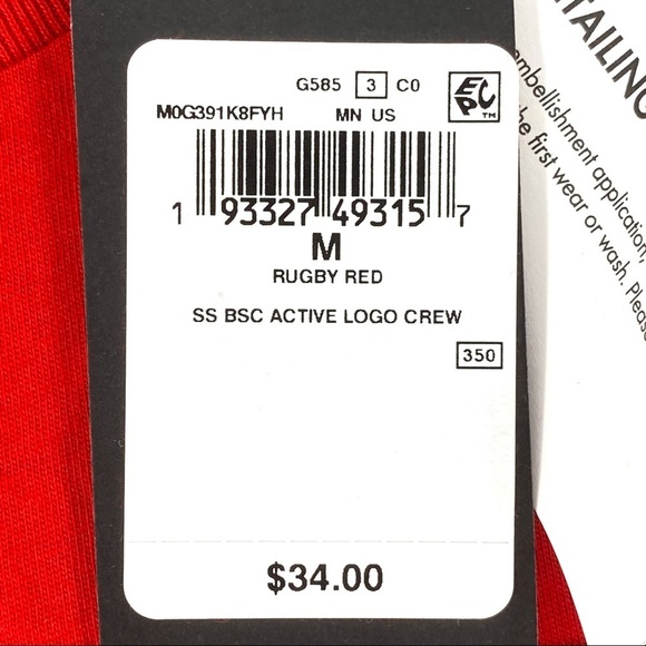 GUESS Men's Short Sleeve Logo Graphic T-shirt - M - Picture 5 of 6